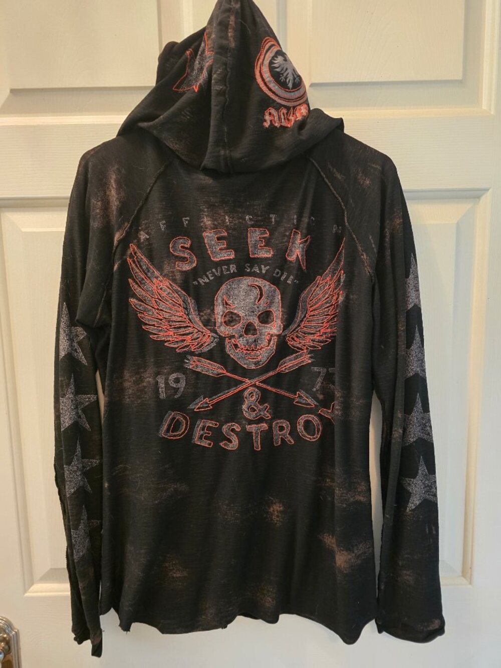 Women's Vintage Affliction 2 pc. Set - Hoody and T-Shirt Size XL - Picture 2 of 9